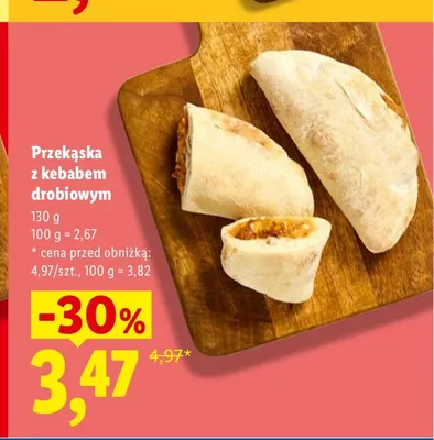 Przekąska z kebabem drobiowym promocja w Lidl