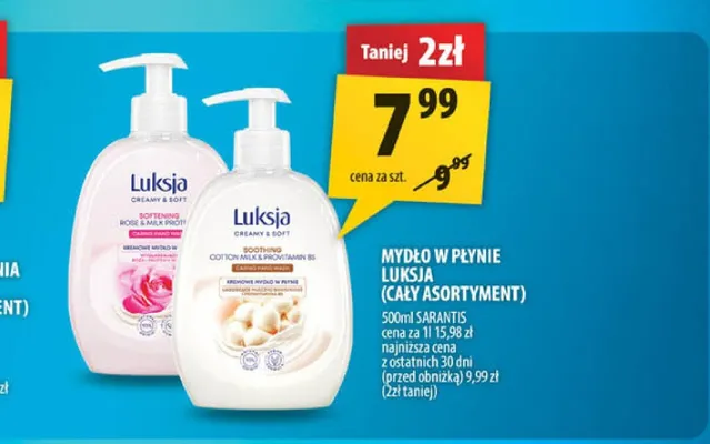 Mydło w płynie Luksja Creamy & Soft Rose & Milk promocja w Arhelan
