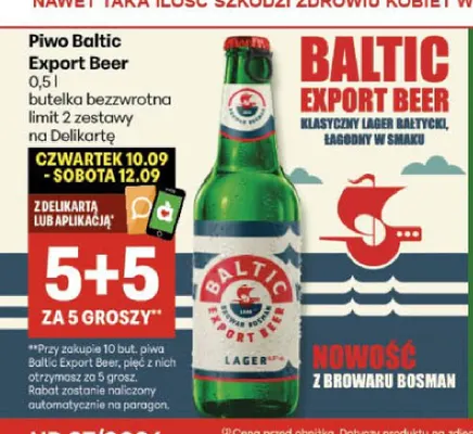 Piwo Baltic Export Beer promocja w Delikatesy Centrum