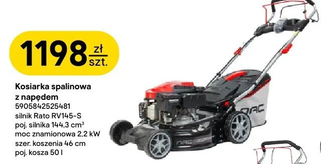 Kosiarka spalinowa z napędem 5905842525481 promocja w Castorama