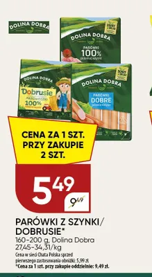 Parówki Dobrusie Dolina Dobra promocja w Chata Polska