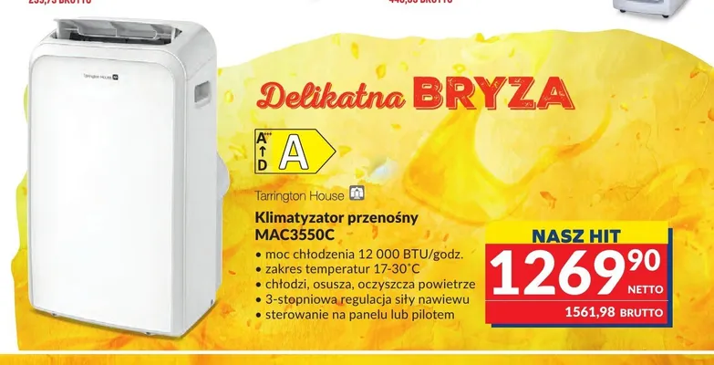 Klimatyzator przenośny Tarrington House MAC3550C promocja w Makro