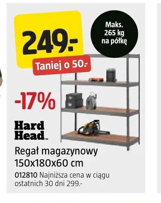 Regał magazynowy Hard Head promocja w Jula