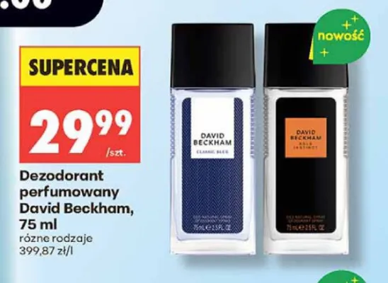 Dezodorant perfumowany David Beckham Classic Blue promocja w Biedronka
