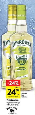 Żubrówka wybrane rodzaje promocja w Intermarche