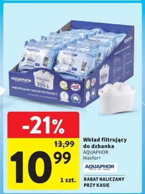 Wkład filtrujący do dzbanka AQUAPHOR Maxfor+ promocja w Intermarche