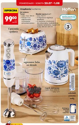 Blender ręczny 4 w 1 Hoffen promocja w Biedronka