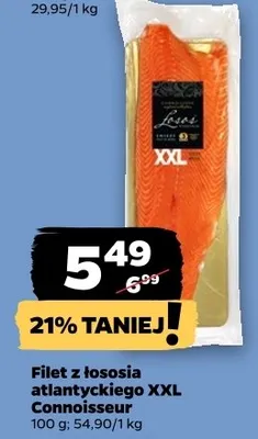 Filet z łososia atlantyckiego XXL Connoisseur promocja w Netto