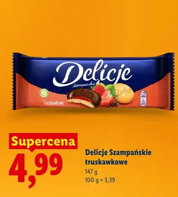 Biszkopty truskawkowe promocja w Lidl