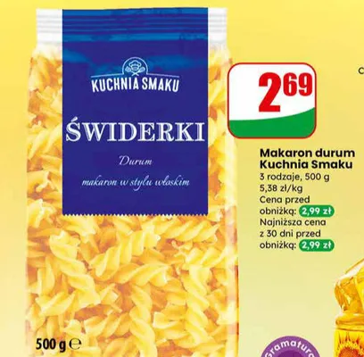 Makaron durum Świderki promocja w Dino