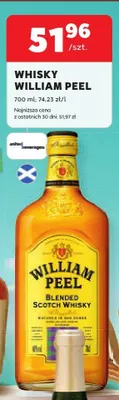 Whisky William Peel Blended Scotch promocja w Stokrotka
