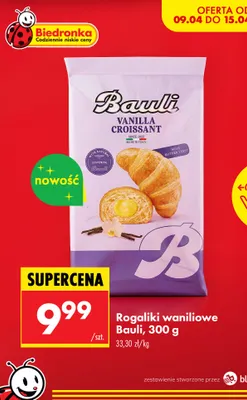 Rogaliki waniliowe 300 g promocja w Biedronka
