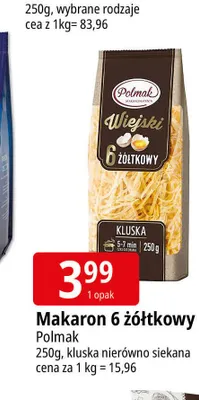 Makaron 6 żółtkowy Polmak promocja w Leclerc