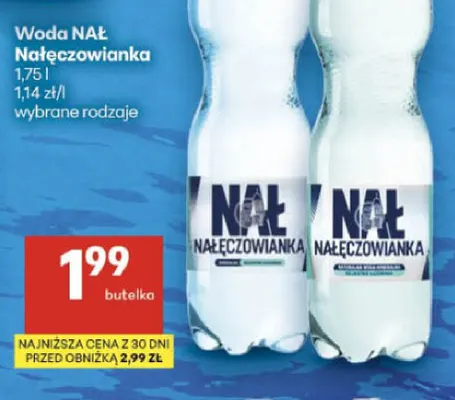 Woda NAŁ Nałęczowianka promocja w Delikatesy Centrum
