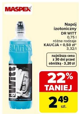 Napój izotoniczny różne rodzaje promocja w Carrefour Market