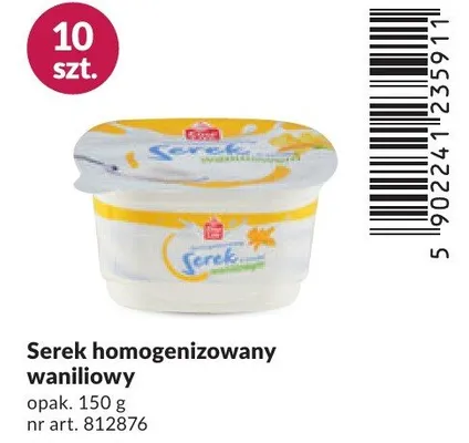 Serek homogenizowany waniliowy promocja w Makro