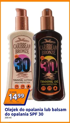 Balsam do opalania Caribbean Bronze SPF 30 promocja w Action