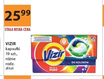 Kapsułki do prania Vizir promocja w Drogerie Laboo