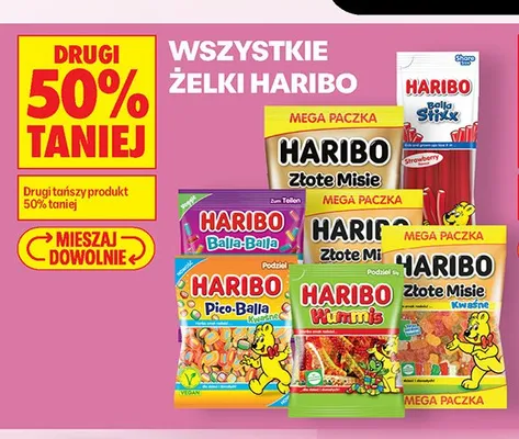 Żelki Haribo Balla Stixx Strawberry promocja w Biedronka