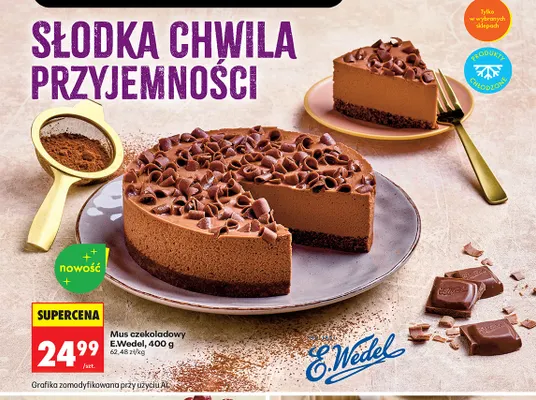 Mus czekoladowy E.Wedel promocja w Biedronka