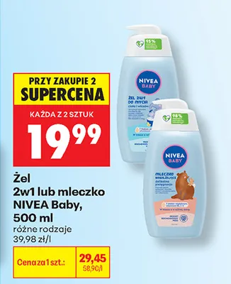 Żel do mycia ciała i włosów 2w1 Nivea Baby promocja w Biedronka