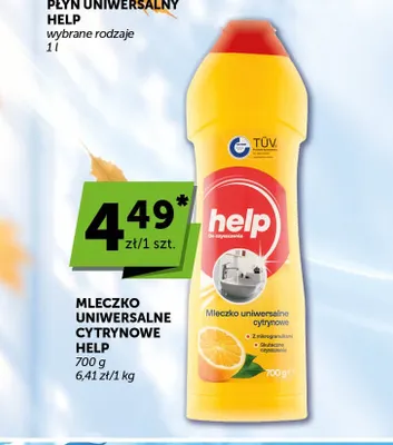 Mleczko uniwersalne cytrynowe Help promocja w Euro Sklep