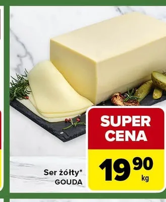 Ser żółty GOUDA promocja w Carrefour Express