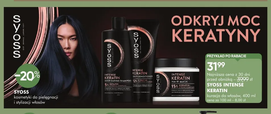 Syoss Intense Keratin kuracja do włosów promocja w Super-Pharm