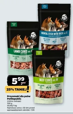 Przysmaki dla psów PetRepublic promocja w Netto