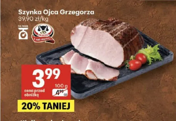 Szynka Ojca Grzegorza promocja w Delikatesy Centrum
