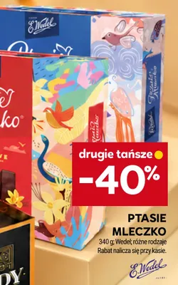 Ptasie Mleczko E.Wedel promocja w Stokrotka