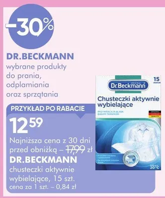 Chusteczki aktywnie wybielające 15szt. promocja w Super-Pharm