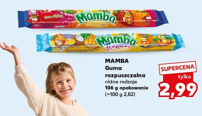 Guma rozpuszczalna Mamba promocja w Kaufland