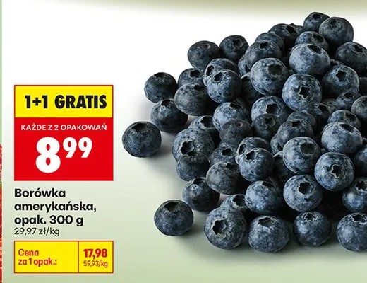 Borówka amerykańska promocja w Biedronka