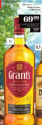 Whisky Grant's Triple Wood promocja w POLOmarket