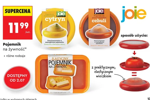 Pojemnik do przechowywania cytryn Joie promocja w Biedronka