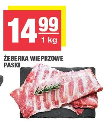 Żeberka wieprzowe paski promocja w SPAR