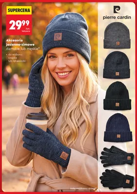 Czapka jesienno-zimowa damska Pierre Cardin promocja w Biedronka