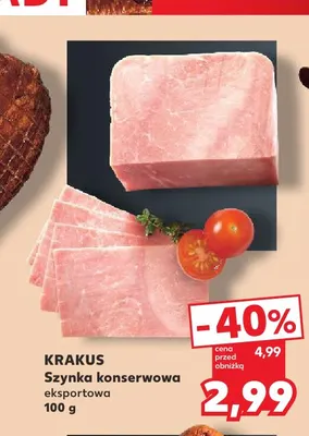Szynka konserwowa eksportowa Krakus promocja w Kaufland