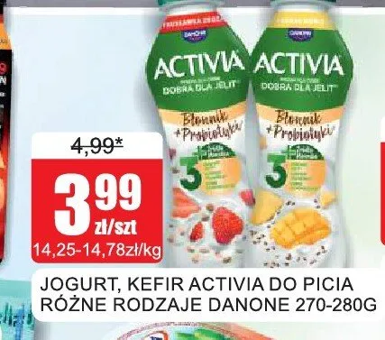 Jogurt Activia do picia Danone promocja w Bingo