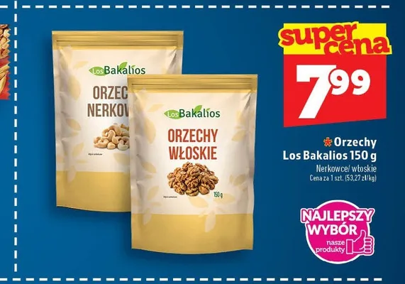 Orzechy nerkowca Los Bakalios promocja w TOPAZ