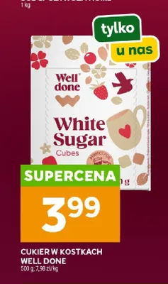 Cukier w kostkach white sugar cubes promocja w Stokrotka