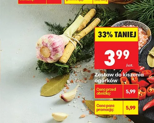 Zestaw do kiszenia ogórków promocja w Biedronka