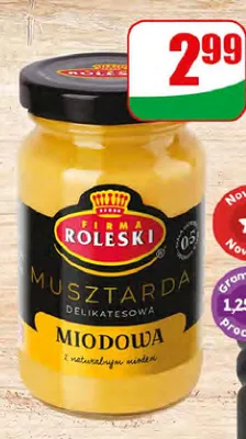 Musztarda miodowa Roleski Delikatesowa promocja w Dino
