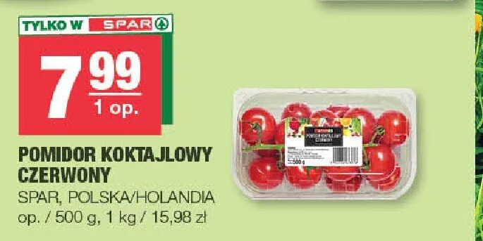Pomidor koktajlowy czerwony SPAR promocja w SPAR