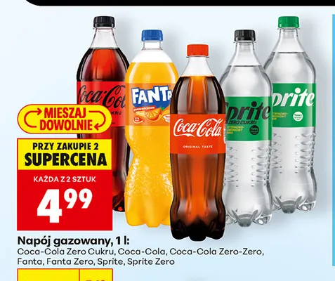 Napój gazowany Sprite Zero promocja w Biedronka