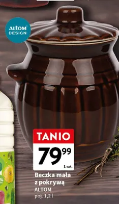 Beczka mała z pokrywą Altom Design promocja w Intermarche