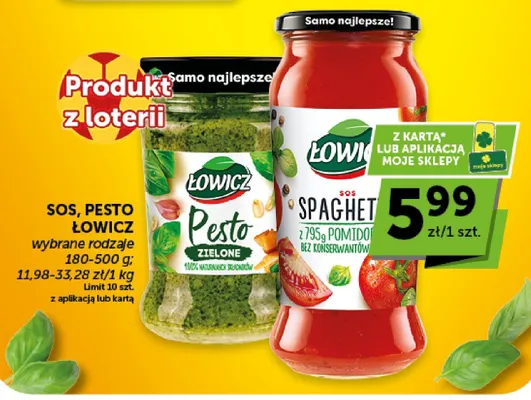 Sos spaghetti Łowicz promocja w Groszek