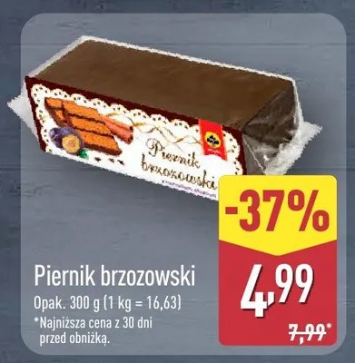 Piernik brzozowski promocja w Aldi