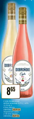 Cydr Dobroński promocja w Dino